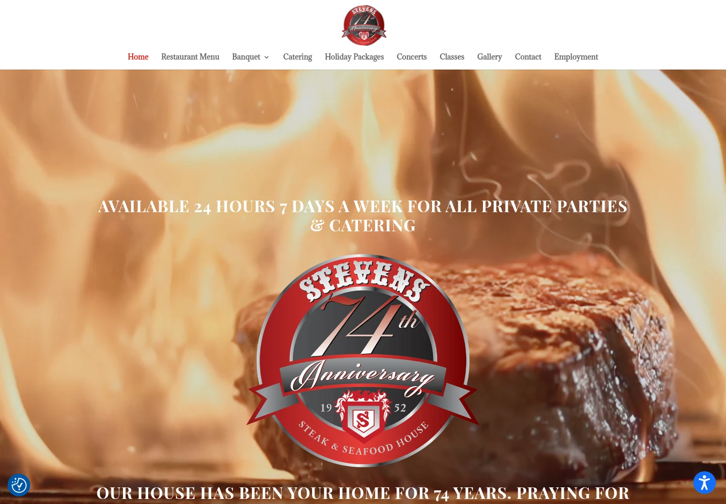 Everything Stevens desktop website